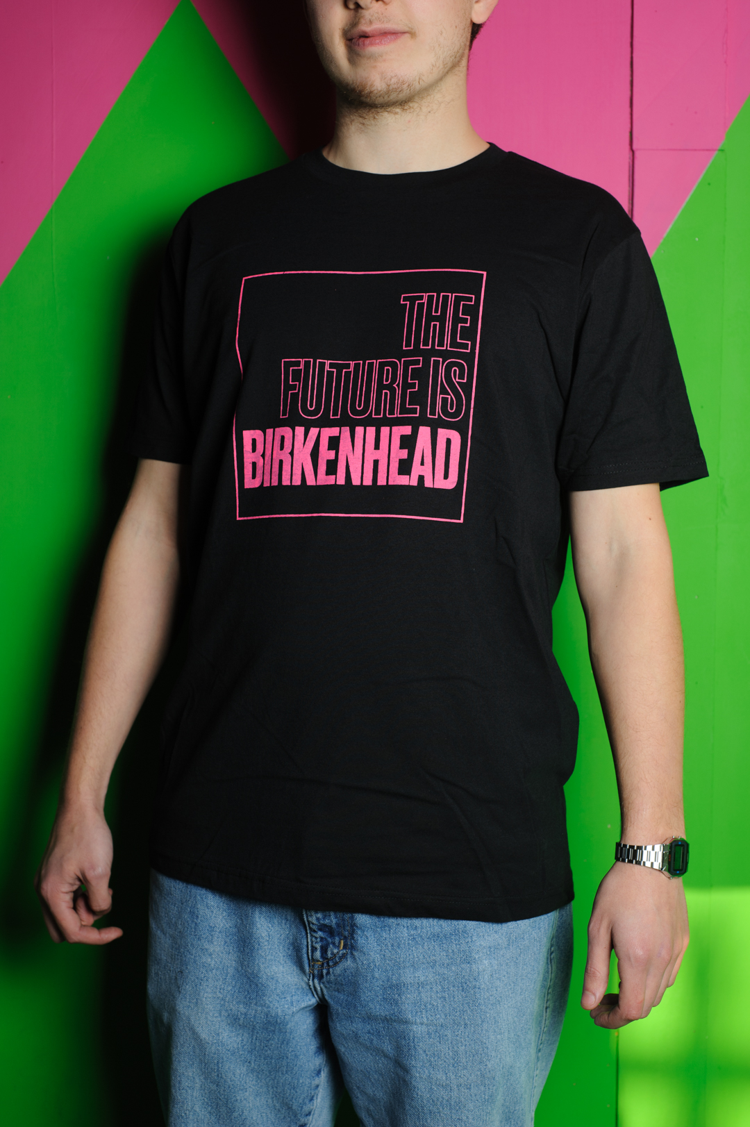 ‘The Future is Birkenhead’ Logo Black T-shirt